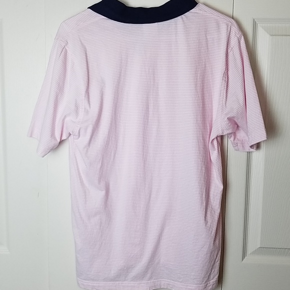 Brooks Brothers Pink White Striped Polo Small Mens - Picture 7 of 7